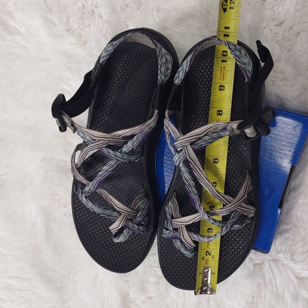 Chaco , Size W10,Black and Gray Strappy Sandals - Picture 15 of 16